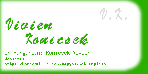 vivien konicsek business card